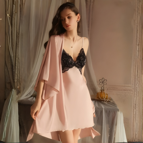 PHELONY Ρόμπα σατέν υφής PHELONY Ρόμπα σατέν υφής